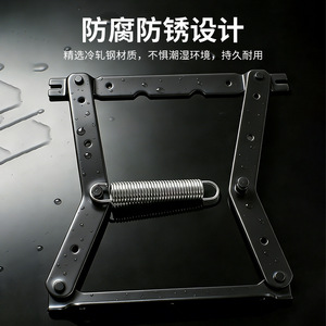 Furniture Hinge Cold Rolled Steel 2.5 Mm Thickness Baking Paint Flush Mount Durable Minimalist Design - Product Image 5