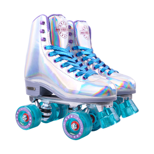 Haute qualité professionnel en alliage d'aluminium à quatre roues rouleau <span class=keywords><strong>Quad</strong></span> plaques de <span class=keywords><strong>patin</strong></span> adulte femmes clignotant rouleau roue chaussures de patinage - Product Image 6