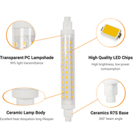 Led R7s fabricant chinois 9w R7s 118mm 16mm lampes Led