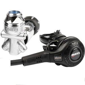 Mares <span class=keywords><strong>ABYSS</strong></span> 22 NAVY II pour la plongée sous-marine, régulateur submersible pour glace avec raccord DIN et manomètre - Product Image 1