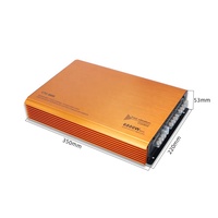 Amplificateur Sonore Numérique Haute Puissance 4 Canaux Professionnel Classe AB pour Voiture 9800