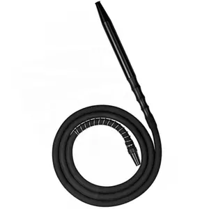 Black matte hookah hoses silicone shisha pipe hookah hose set in stock
