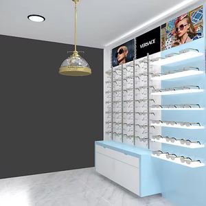 Offre Spéciale personnalisé magasin de lunettes en bois luminaires vitrine de Design d'intérieur vitrine pour magasin d'optique en vente - Product Image 1