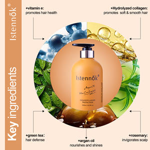 Ensemble de shampooing après-shampooing à la kératine et à l'huile d'argan sans sulfate Système de croissance des <span class=keywords><strong>cheveux</strong></span> enrichi en protéines biologiques de qualité salon de luxe - Product Image 3