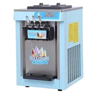 Machine à crème glacée molle dessus de comptoir/pompe à air pour machine à crème glacée/machine à crème glacée de grande capacité