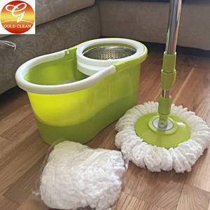 स्व-रिंगिंग स्पिन मॉप और बाल्टी प्रणाली-दोहरी टरबाइन 360 ° रोटेशन, 5l गंदे पानी पृथक्करण - Product Image 4