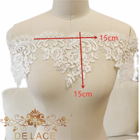 DELACE JZQ haute qualité fleur cordon broderie cils dentelle garnitures planches doux Tulle dentelle Applique pour robe de mariée