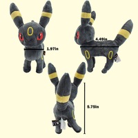 Vente en gros de jouets en peluche Pokémon, figurines de bande dessinée classiques de 20 cm, jouets en peluche doux, jouets en peluche d'anime