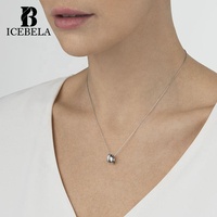 Colliers en argent sterling 925, élégants et luxueux, à double anneaux, bijoux fins uniques et tendance, plaqués or 18 carats pour femmes
