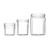 Wholesale 100ml 250ml Round Square Honey Pickle Storage Glass Jam Jar with Lid