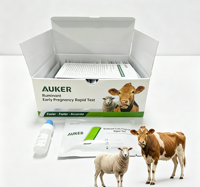 Test de gestation portable PAG pour le bétail, cassette de test de gestation précoce rapide pour ruminants, détection d'antigène PAG, élevage équin