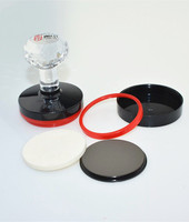 2025 nouvelle usine auto-inkg Deskmate poignée en cristal HB Flash Stamp Mount avec mousse Flash 7mm