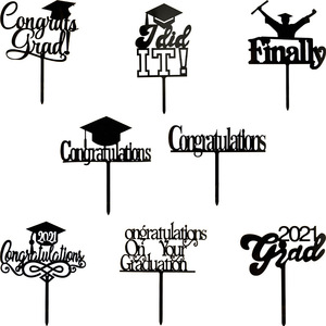 ของตกแต่งเค้กงานเลี้ยงรับปริญญาปี 2026 รุ่นใหม่ล่าสุด คุณทำได้แล้ว ขอแสดงความยินดี ขอแสดงความยินดีกับการสำเร็จการศึกษา ของตกแต่งเค้กอะคริลิคสำหรับงานรับปริญญา - Product Image 6
