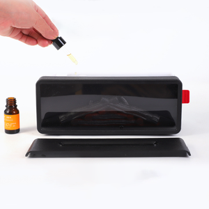 Diffuseur d'arômes créatif à flamme de cheminée simulée, humidificateur ultrasonique d'aromathérapie pour la maison avec télécommande - Product Image 1