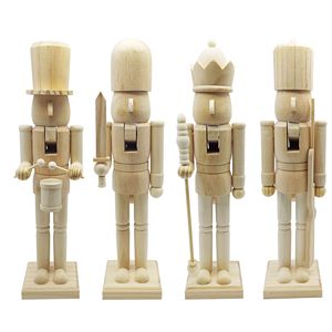 38cm DIY Nutcracker King Soldier Puppet Creative Handmade Toy for <b>Christmas</b> Party Decor New in Stock - Product Image 1