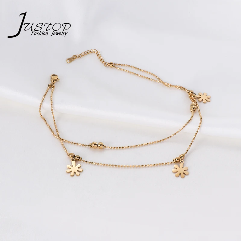 Fashionable Flower Charms Foot Jewelry Women's Anklet Accessories