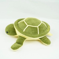Peluches géantes tortue verte en gros, coussin de dossier en peluche douce de dessin animé, jouets en peluche personnalisés