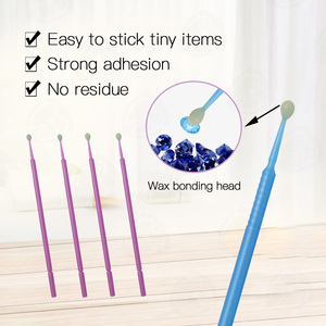 Plastic Rod <strong>Sticky</strong> Sticks Adhesive Bonding Tip Micro <strong>Applicator</strong> with Wax Tip Stick - Product Image 2