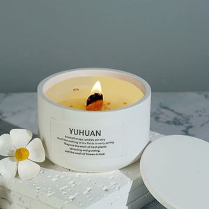 Yuhuan Scented Candle Soy Wax Aromatherapy Minimalist Cylinder Home Decor Gift - Product Image 2