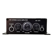 Amplificateur HIFI AK-170 AK-270, canal 2.0, 200W, 12V, 2A, stéréo, son audio, amplificateur de basse et de aigu, pour système de son home cinéma