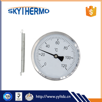 Thermomètre bimétallique maximum-minimum à double métal, conception spéciale, facile à lire et clair