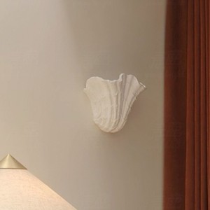 Applique murale design coquille, lumière LED blanche, style européen, éclairage mural pour chambre et couloir - Product Image 1