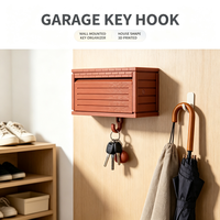 Porte-clés mural moderne en plastique Fantasy Garage – Boîte de rangement pour entrée, couloir, bureau, cuisine – Support pour clés