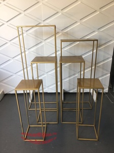 Décor <span class=keywords><strong>arche</strong></span> de mariage en or brillant, arc <span class=keywords><strong>Rectangle</strong></span> en acier inoxydable, toile de fond brillante, décoration de mariage - Product Image 5