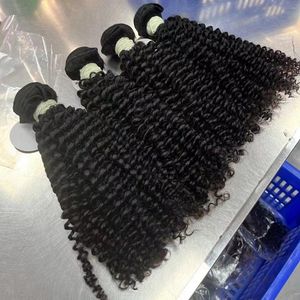 热门供应商美容杰瑞卷毛预拉伸生人发束，用于编织纬编发辫，适用于黑人 - Product Image 3