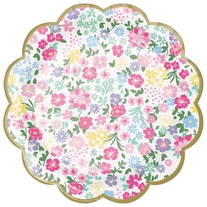 DAMAI Artículos de Fiesta Personalizados, Vajilla Desechable para Bodas, Platos y Servilletas de Papel Desechables con Diseño Floral para Despedida de Soltera - Product Image 4