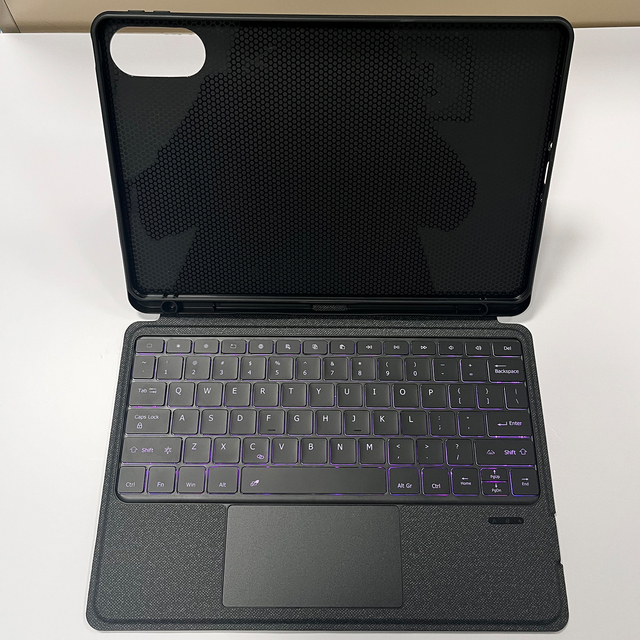 New Split Style Wireless Keyboard Redmi Pad 2 Pro Case 12.1 inch With RGB Backlight Multi-touch Trackpad