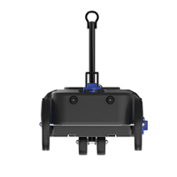 Réservoir à eau portable à 4 roues, capacité 34 gallons, style moderne, noir, pour camping-car, caravane, camping