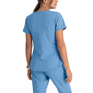 Tenues médicales d'hôpital de qualité supérieure, ensembles de blouses d'infirmière à manches longues, en toile, couleur personnalisée, unisexe, logo personnalisé - Product Image 2