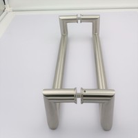 Poignée de porte extérieure en bois et verre de haute qualité SS316, poignée de porte en acier inoxydable de qualité 316