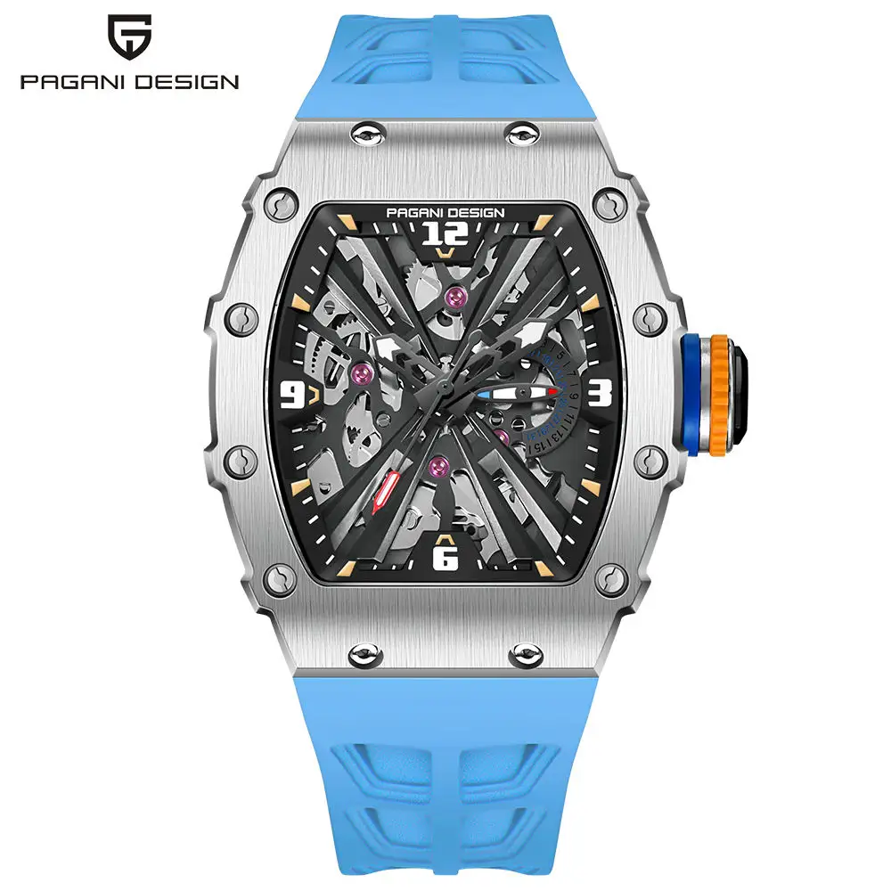 PAGANI DESIGN Men Quartz Watches 2024 Top Brand Luxury Hollow Watch for Men VH65 Movement Sport Waterproof Sapphire Mirror Clock