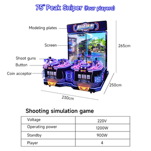 Игровой автомат-симулятор снайперской стрельбы с монетоприемником, электронный аркадный шутер, консоль для стрельбы, развлекательный автомат - Product Image 2