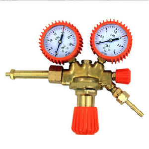 Manomètres tout en cuivre de style italien pour oxygène, acétylène, propane, régulateurs de pression d'azote, instrument d'exportation européen - Product Image 2