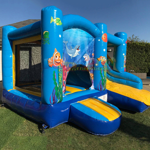 Castillo inflable comercial para niños con tobogán, combo inflable con temática oceánica, castillo hinchable, chateau gonflable - Product Image 6