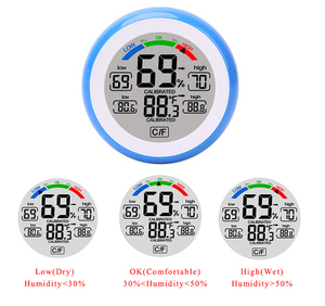 Termómetro de pared interior Monitor de temperatura de humedad con registros máximos y mínimos para dispositivos de medición de invernadero para el hogar y la Oficina - Product Image 4