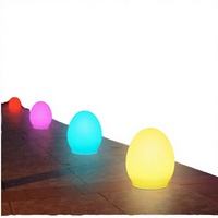Lampes LED sphériques à télécommande rechargeables en ABS, couleurs RGB changeantes, lumière de nuit intérieure et extérieure