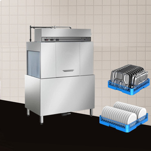 <span class=keywords><strong>Lavastoviglie</strong></span> Industriale Automatica in Acciaio Inox con Nastro Trasportatore, Uso Professionale per Ristoranti, 200 Vaschette/Ora, Elettrica - Product Image 5