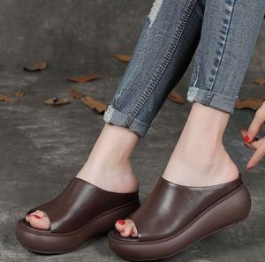 Nouvelles Sandales Femme Modèle 2026 – Chaussures à Talons Hauts Tendance Décontractées d'Extérieur Légères et Confortables en Cuir pour Femmes - Product Image 3