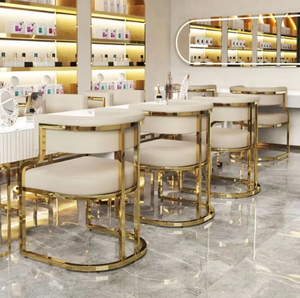 Mesa y Silla de Manicura, Muebles de Salón de Uñas, Spa de Lujo, Sillas de Manicura de PU Anti-acetona - Product Image 3