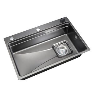Fregadero de cocina de nuevo diseño, fregadero inteligente <span class=keywords><strong>Bacha</strong></span> con cesta de filtro, escurridor, tabla de cortar, cuenco pequeño, fregadero de cocina SUS304 - Product Image 2