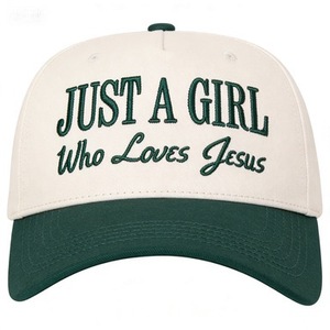Christian Jesus Quote Embroidered Trucker HatCasual Two Tone Beige &amp; <strong>Purple</strong> Adjustable Dad <strong>Hat</strong> for Women Faith Gifts - Product Image 4