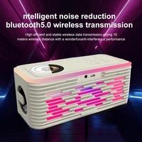 Chargeur sans fil 3-en-1 15W, Enceinte Bluetooth, Machine à sons apaisants RGB, Lampe de chevet, Réveil décoratif