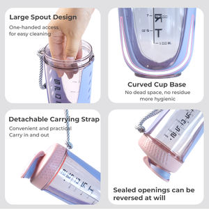 500 מותאם אישית/600 מ "ל/מ" ל כוסות כושר דיגיטלי pp/חלבון שייקר עיצוב פרטי - Product Image 4