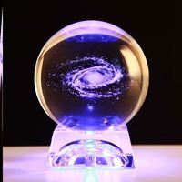 Nouveautés : Boule de Cristal en Verre Massif Gravée au Laser avec Lumière LED et Image Personnalisée