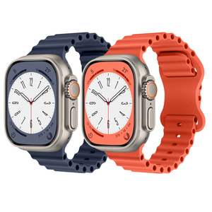Bracelet Sport en Silicone <span class=keywords><strong>Ocean</strong></span> Band 49mm 44mm 45mm avec Boucle Papillon pour <span class=keywords><strong>Apple</strong></span> <span class=keywords><strong>Watch</strong></span> <span class=keywords><strong>Ultra</strong></span> Series 10 9 8 7 6 SE - Product Image 1
