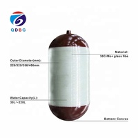 Cilindro de Gas Natural Comprimido de Alta Presión CNG2-G-325-50-20B, Tipo CNG2, Revestimiento de Acero, Envoltura de Fibra de Vidrio, Certificado ISO 11439 ECE R110